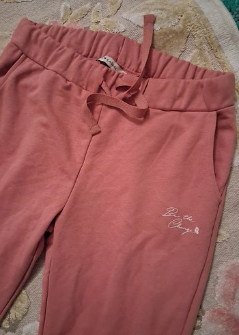 Bordo Rahat Kesim Kadın Eşofman Altı - Görsel 2