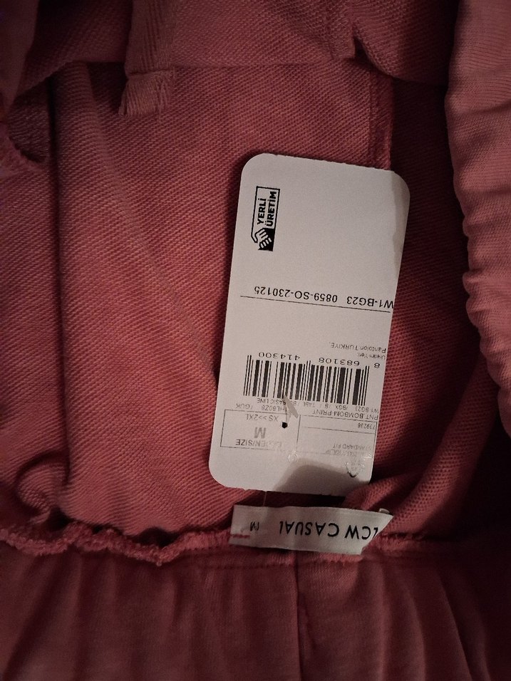 Bordo Rahat Kesim Kadın Eşofman Altı - Görsel 3