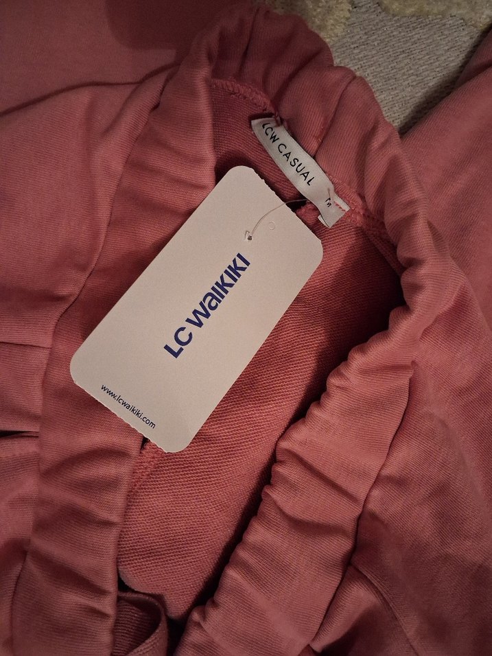 Bordo Rahat Kesim Kadın Eşofman Altı - Görsel 5