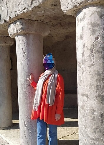 Turuncu Aybikestil tunik