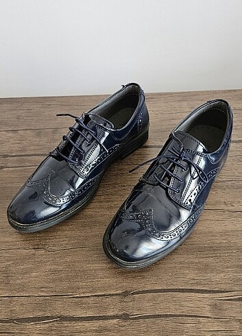 Lacivert rugan ayakkabı - Görsel 5