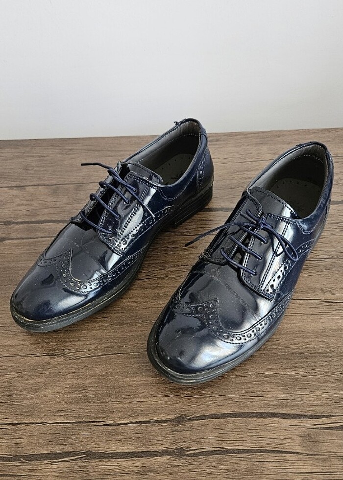 Lacivert rugan ayakkabı - Görsel 5