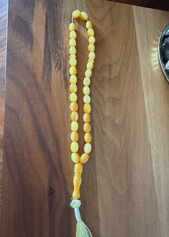 Parlak Sarı Bohem Erkek Tesbih - Görsel 2