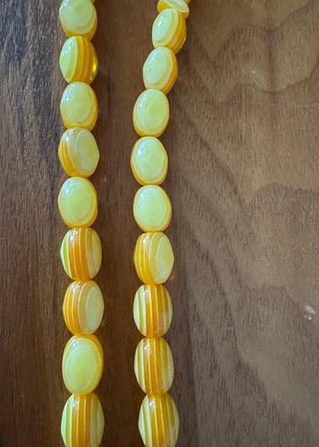 Parlak Sarı Bohem Erkek Tesbih - Görsel 3