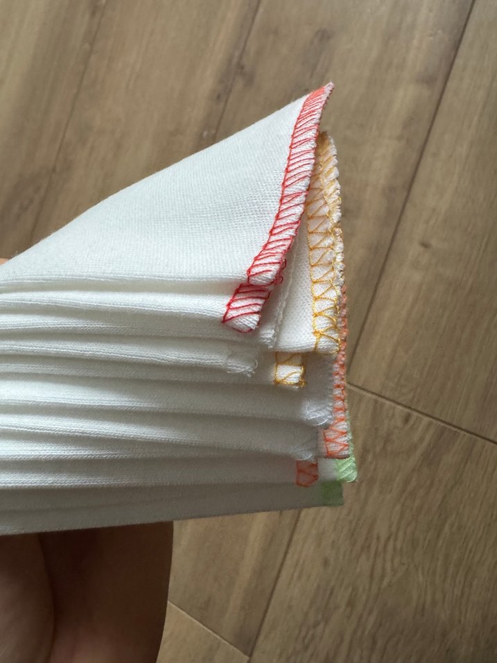 Nakışlı Çok Renkli bebek ağız silme mendili - Görsel 3