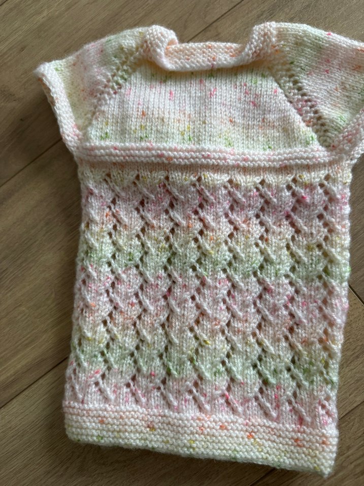 Kız Çocuk bebek Çok Renkli Örgü Kolsuz Hırka - Görsel 3