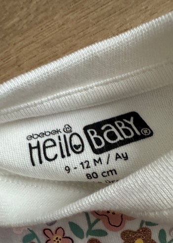 Çiçek Baskılı Beyaz Uzun Kollu Kız bebek Tişörtü - Görsel 3