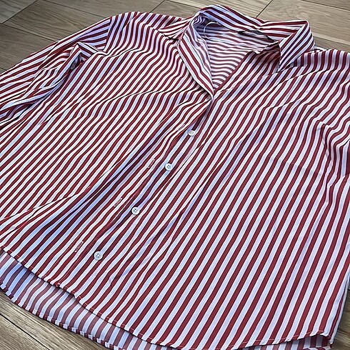 s Beden kırmızı Renk Zara zebra gömlek