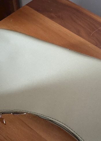 Bej Deri Tokalı Kadın Omuz Çantası - Görsel 4