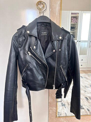 Pull&Bear deri ceket - Görsel 4