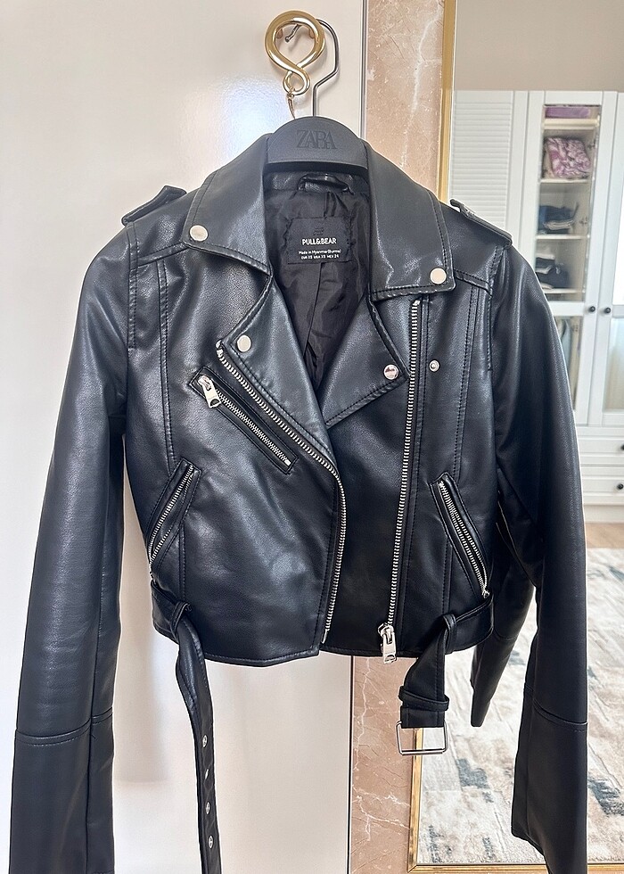 Pull&Bear deri ceket - Görsel 3