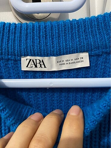 m Beden mavi Renk zara örgü kazak