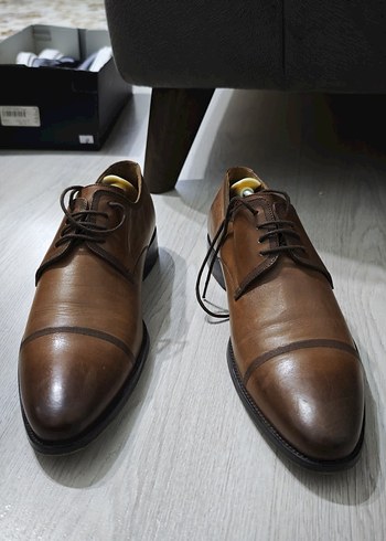 KEMALTANCA Kahverengi Deri Klasik Erkek  bir kere giyildi - Görsel 2