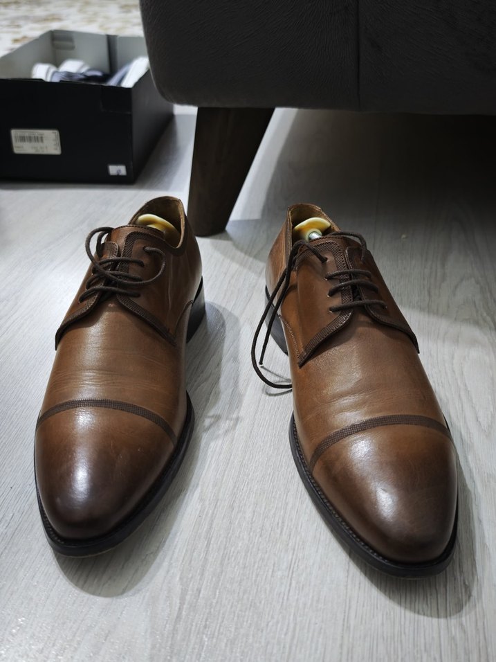 KEMALTANCA Kahverengi Deri Klasik Erkek  bir kere giyildi - Görsel 2