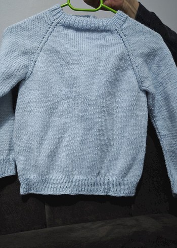 Gri Erkek Çocuk Triko Kazak - Görsel 2