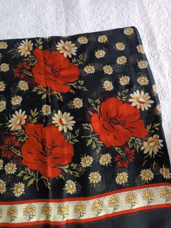 Dantel Detaylı Çok Renkli Bohem Kadın Fular - Görsel 4