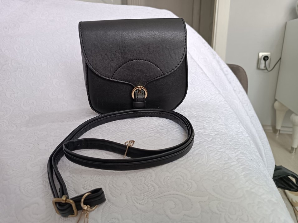 Bej Deri Tokalı Kadın Çanta - Görsel 4