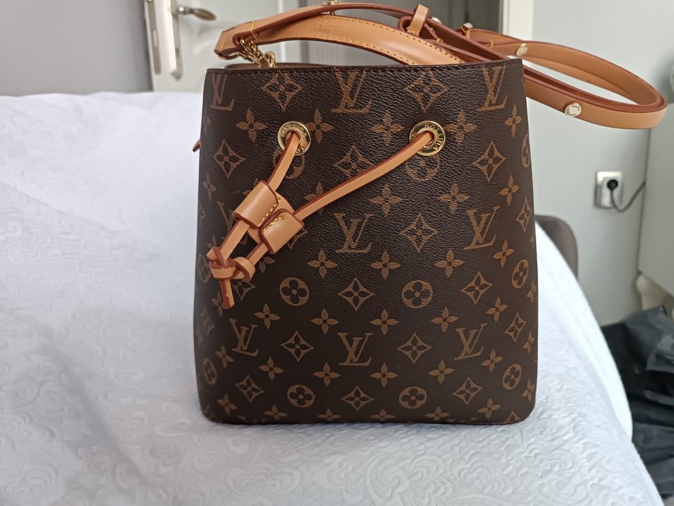 Klasik Bej Deri Kadın Çanta - Görsel 2