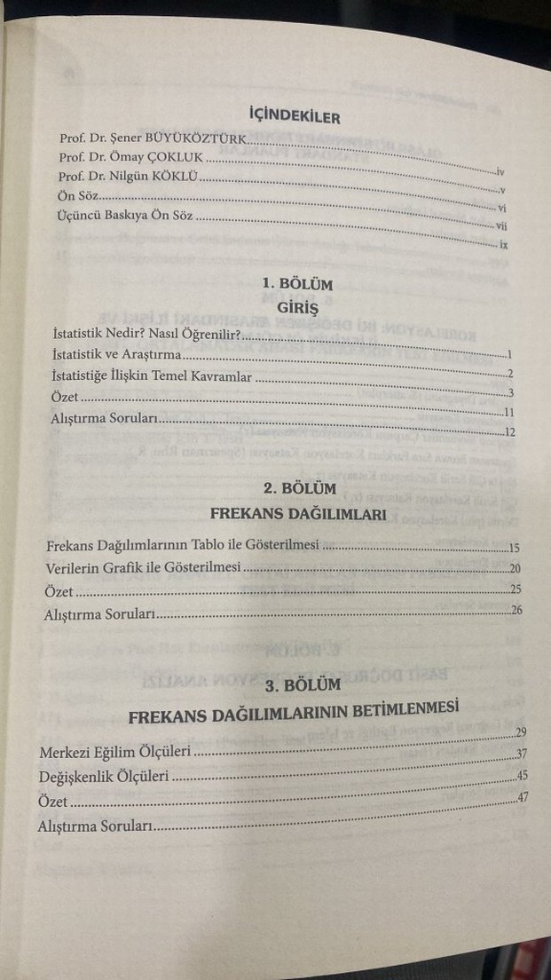 Sosyal Bilimler İçin İstatistik Kitabı - Görsel 2