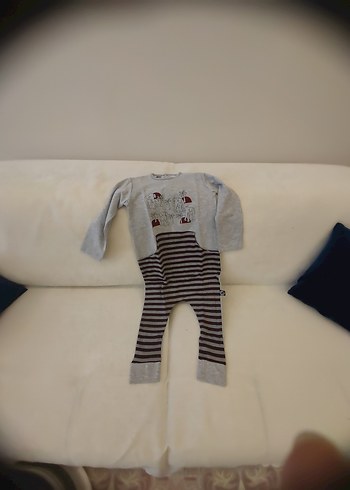 Gri Uzun Kollu Erkek çocuk Tulum - Görsel 3