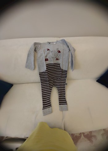 Gri Uzun Kollu Erkek çocuk Tulum - Görsel 6