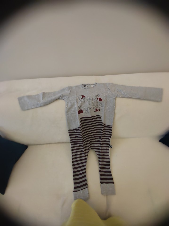 Gri Uzun Kollu Erkek çocuk Tulum - Görsel 5