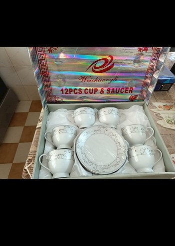 12 Parça Fincan ve Tabak Seti - Görsel 2