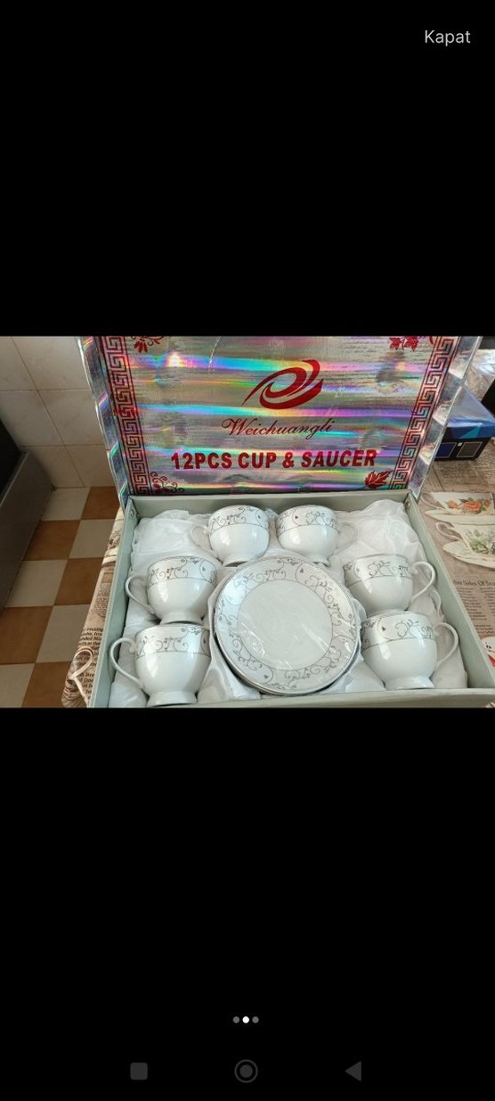 12 Parça Fincan ve Tabak Seti - Görsel 2