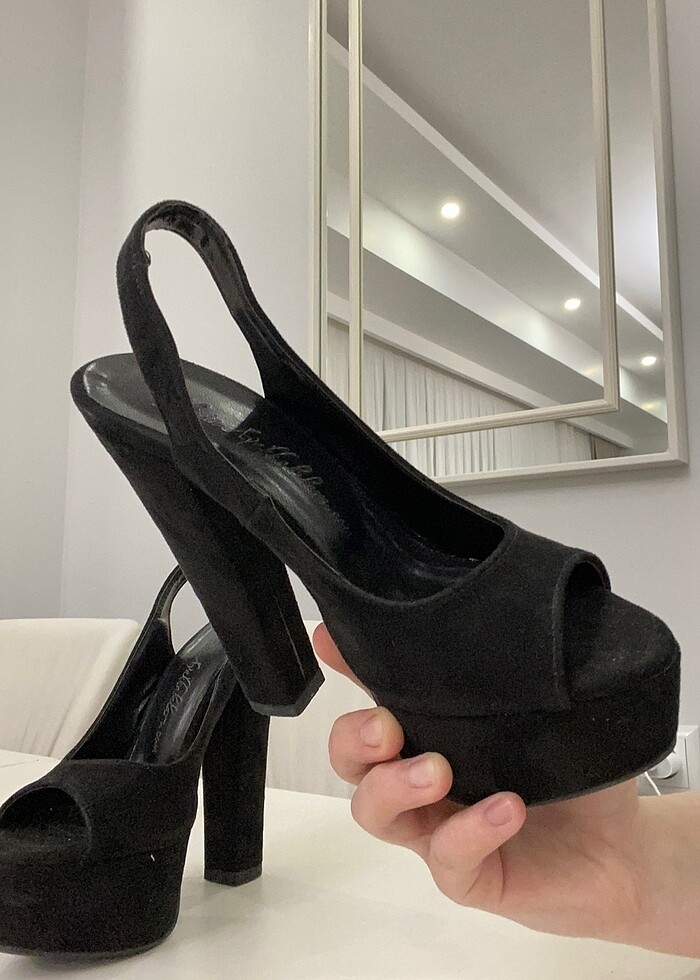 Platform topuklu ayakkabı - Görsel 2