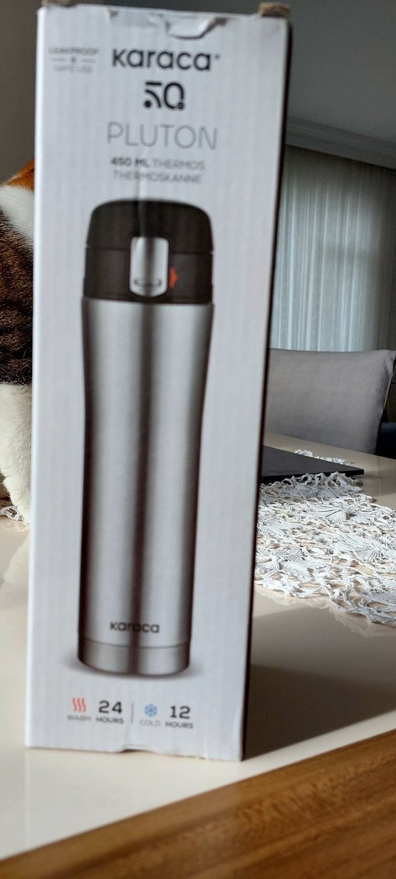 karaca Pluton 450 ml Gri Termos - Görsel 3