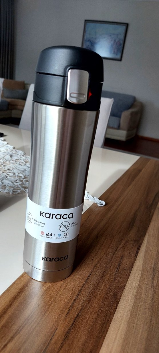 karaca Pluton 450 ml Gri Termos - Görsel 4