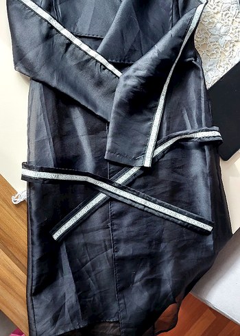 Uzun Siyah Gotik Kadın Elbisesi - Görsel 3