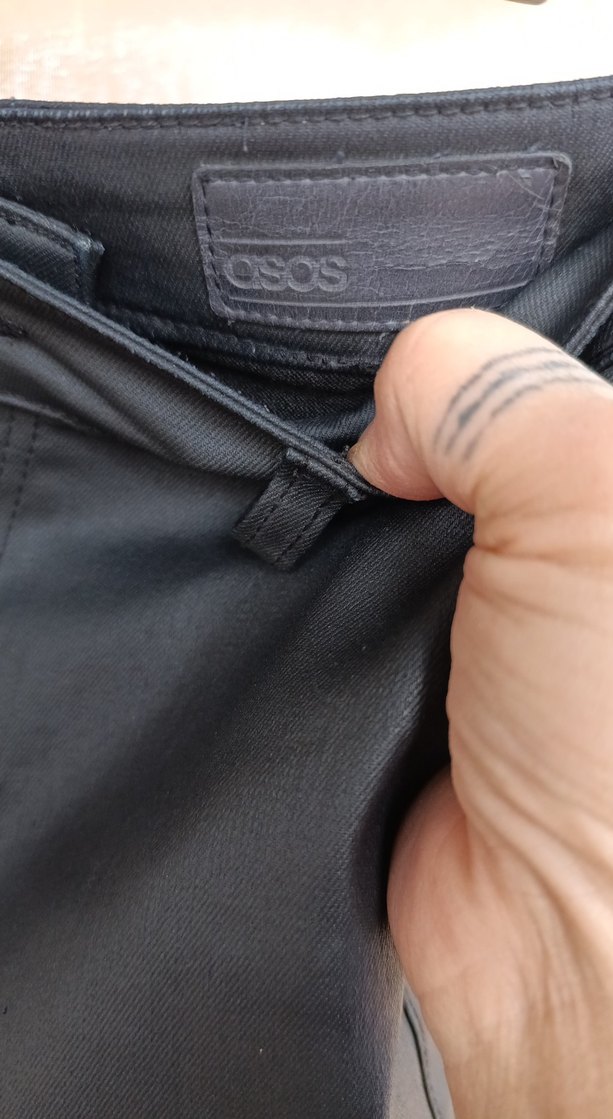 Siyah Fermuarlı Kadın Biker Deri Pantolon - Görsel 3