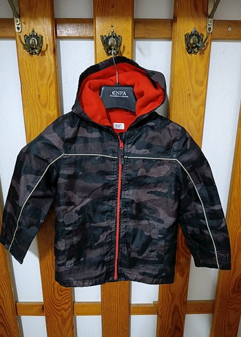 Erkek Çocuk Kamuflaj Fermuarlı Mont - Görsel 8