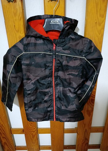 Erkek Çocuk Kamuflaj Fermuarlı Mont - Görsel 2