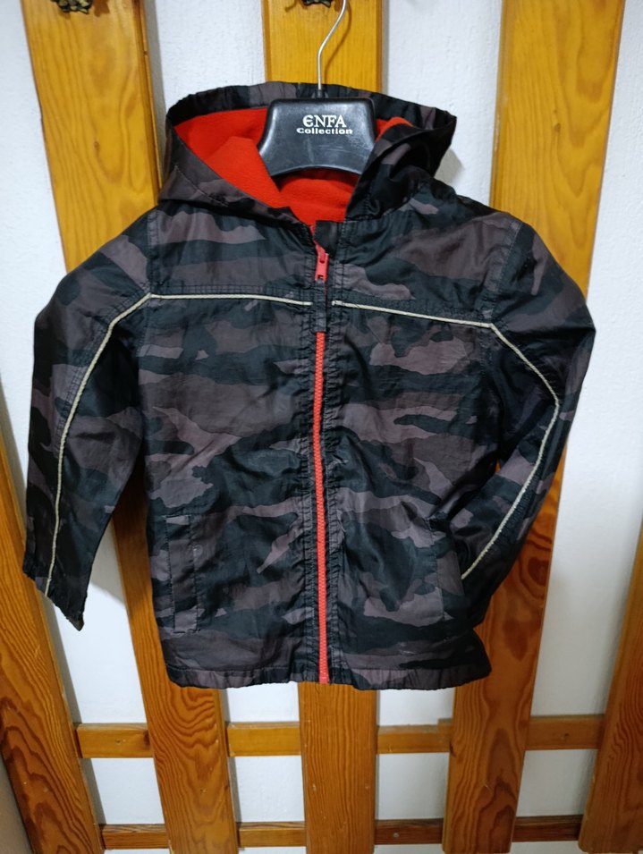 Erkek Çocuk Kamuflaj Fermuarlı Mont - Görsel 2