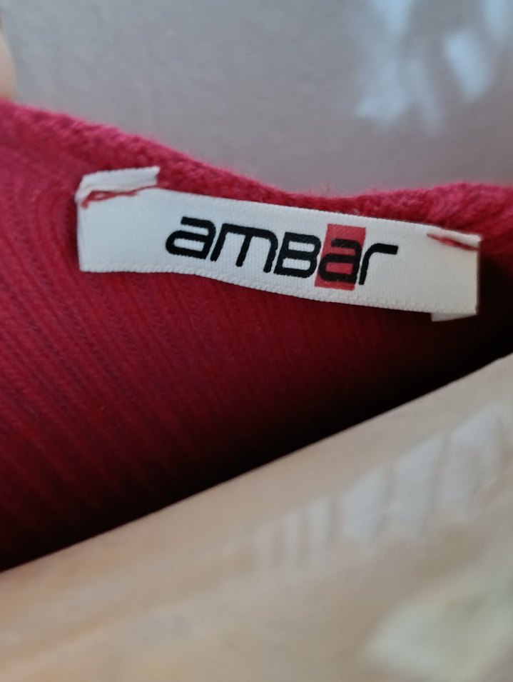 Kırmızı Uzun Kollu Triko Kadın Elbise - Görsel 5