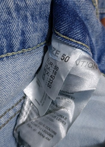 Mavi Uzun Denim Etek - Görsel 5