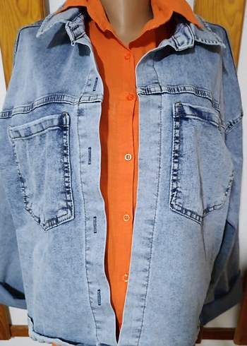 Kadın Denim Ceket - Görsel 8