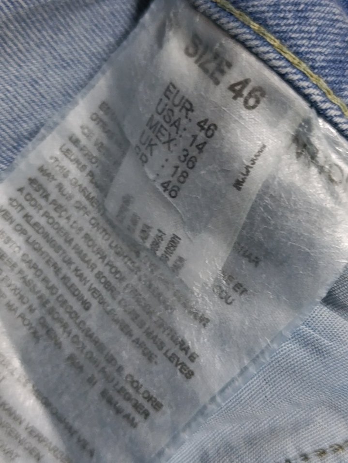 Mavi Uzun Yırtmaçlı Kot Etek - Görsel 4