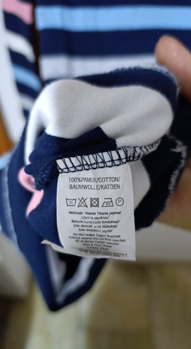 Çizgili Uzun Kollu Kadın Elbise - Görsel 5