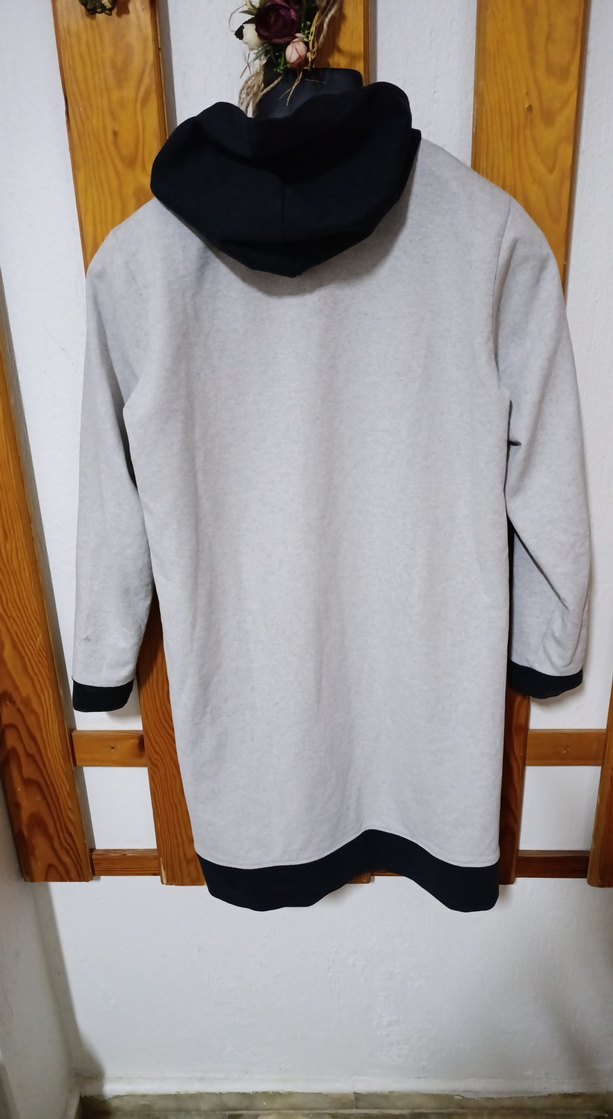 Gri Kadın Uzun Kollu Elbise - Görsel 4