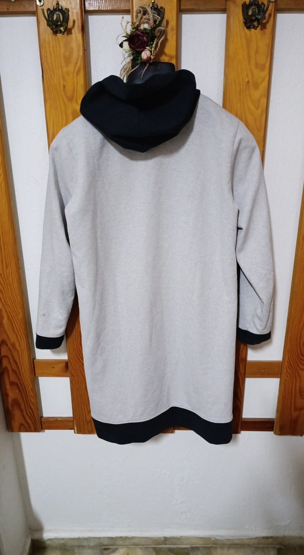 Gri Kadın Uzun Kollu Elbise - Görsel 3