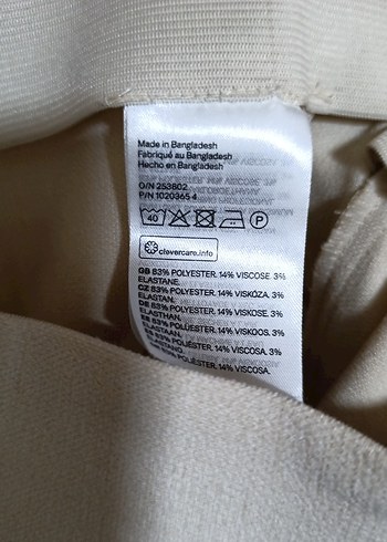 Krem Fit Kadın Kumaş Pantolon - Görsel 7