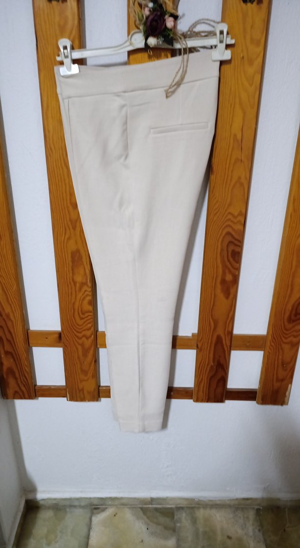 Krem Fit Kadın Kumaş Pantolon - Görsel 5