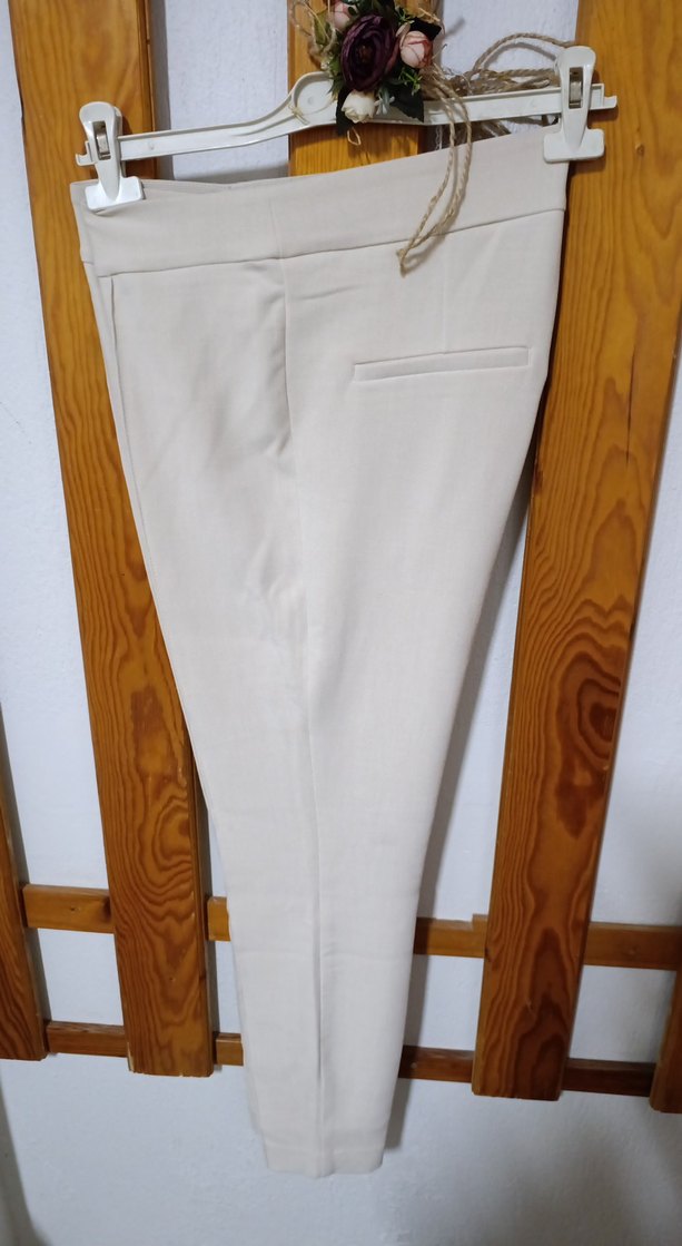 Krem Fit Kadın Kumaş Pantolon - Görsel 4