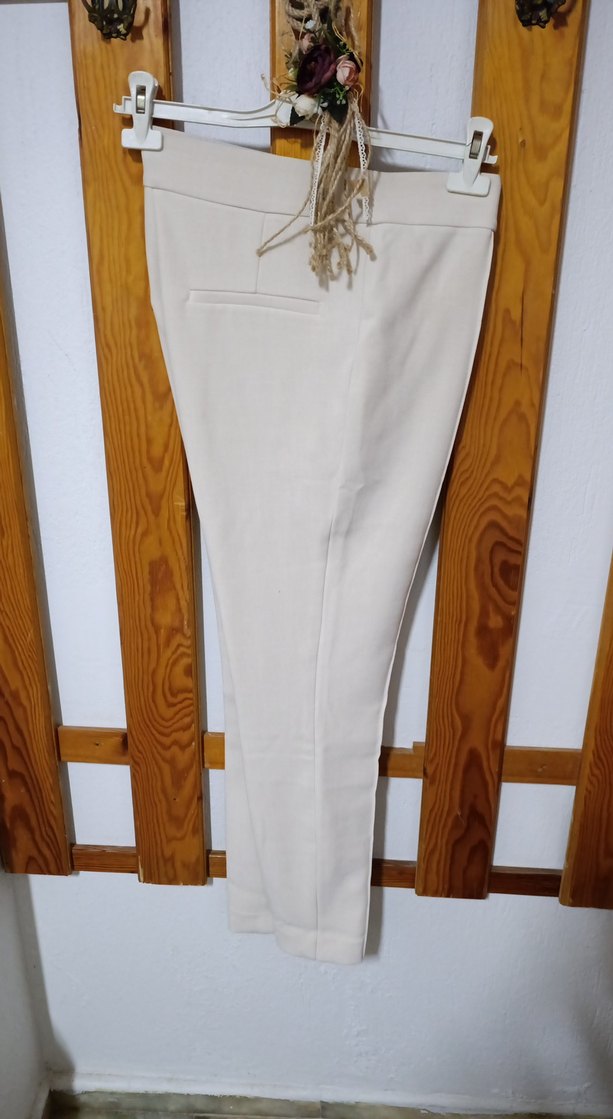 Krem Fit Kadın Kumaş Pantolon - Görsel 2