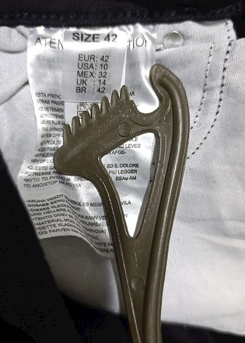 Uzun Yırtmaçlı Siyah Kot Etek - Görsel 9