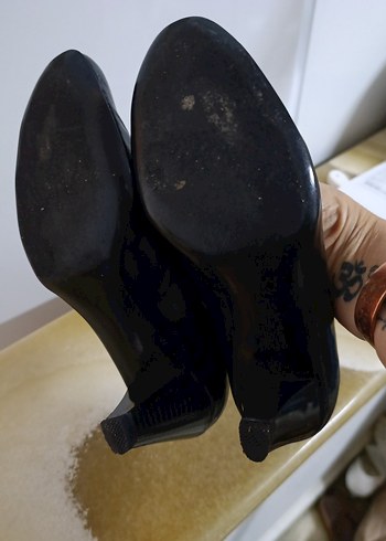Siyah Topuklu Kadın Ayakkabı - Görsel 5