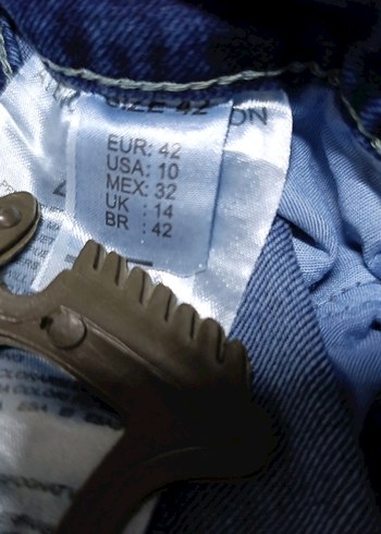 LİKRALI Uzun Yırtmaçlı Kot Etek - Görsel 5